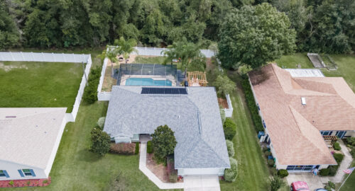 Ocala, FL Real Estate Photography - Aerial View of top of home